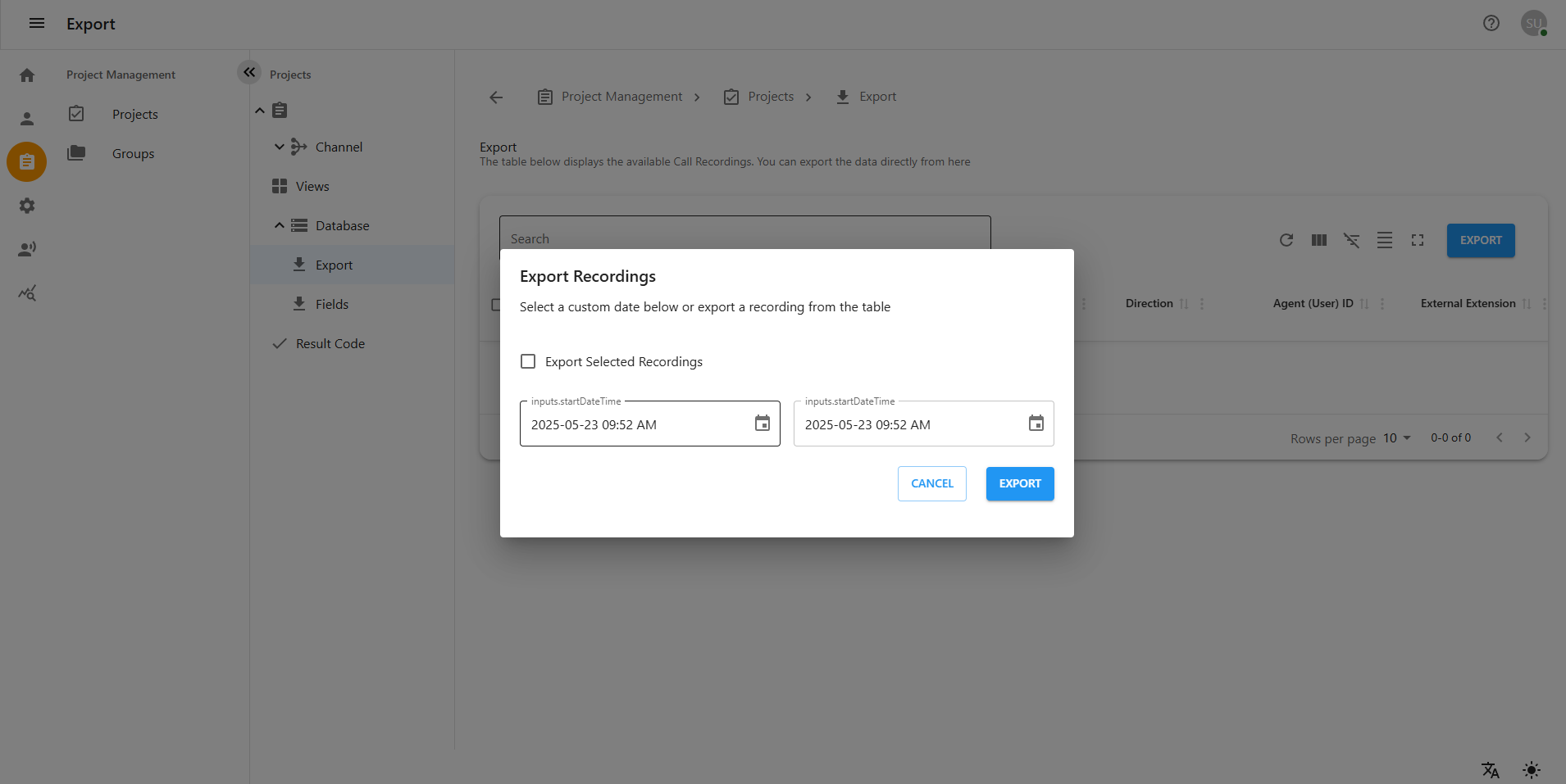 Contact Dashboard